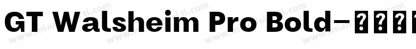 GT Walsheim Pro Bold字体转换